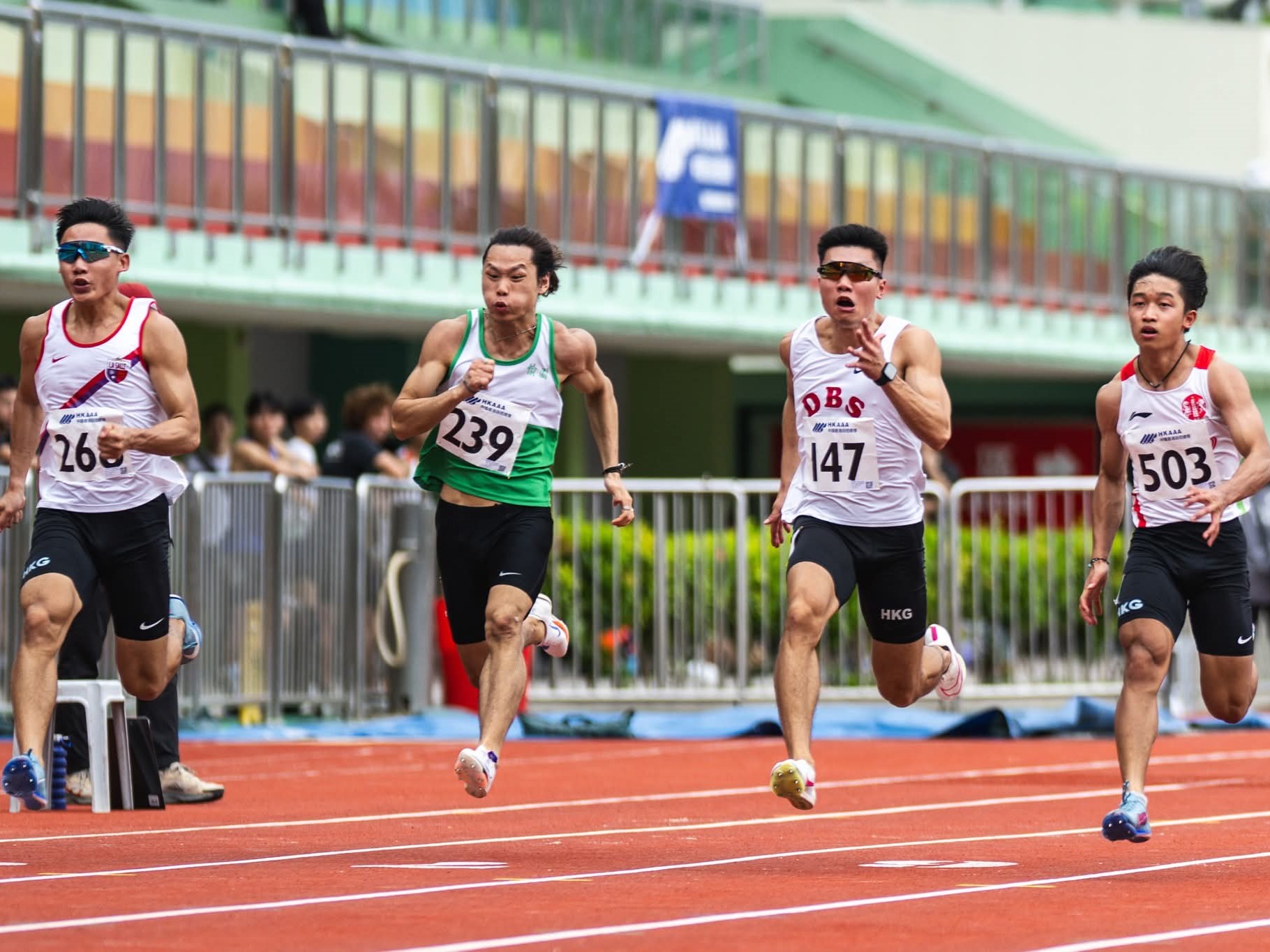 (Bib#239)HKBU Student SHAK Kam Ching Sprints to Victory in Hong Kong Athletics Series 2025