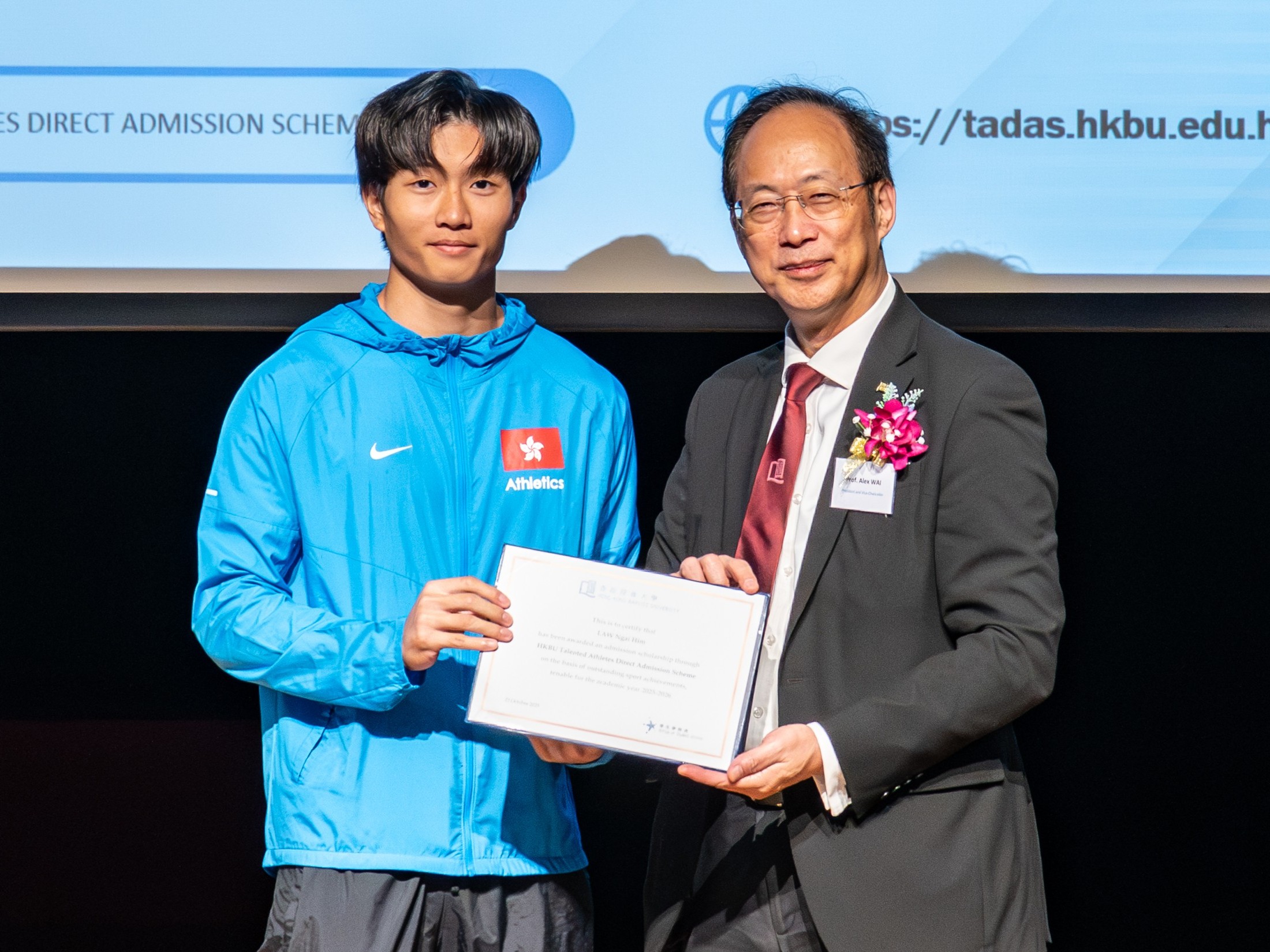 Prof. Wai and LAW Ngai Him