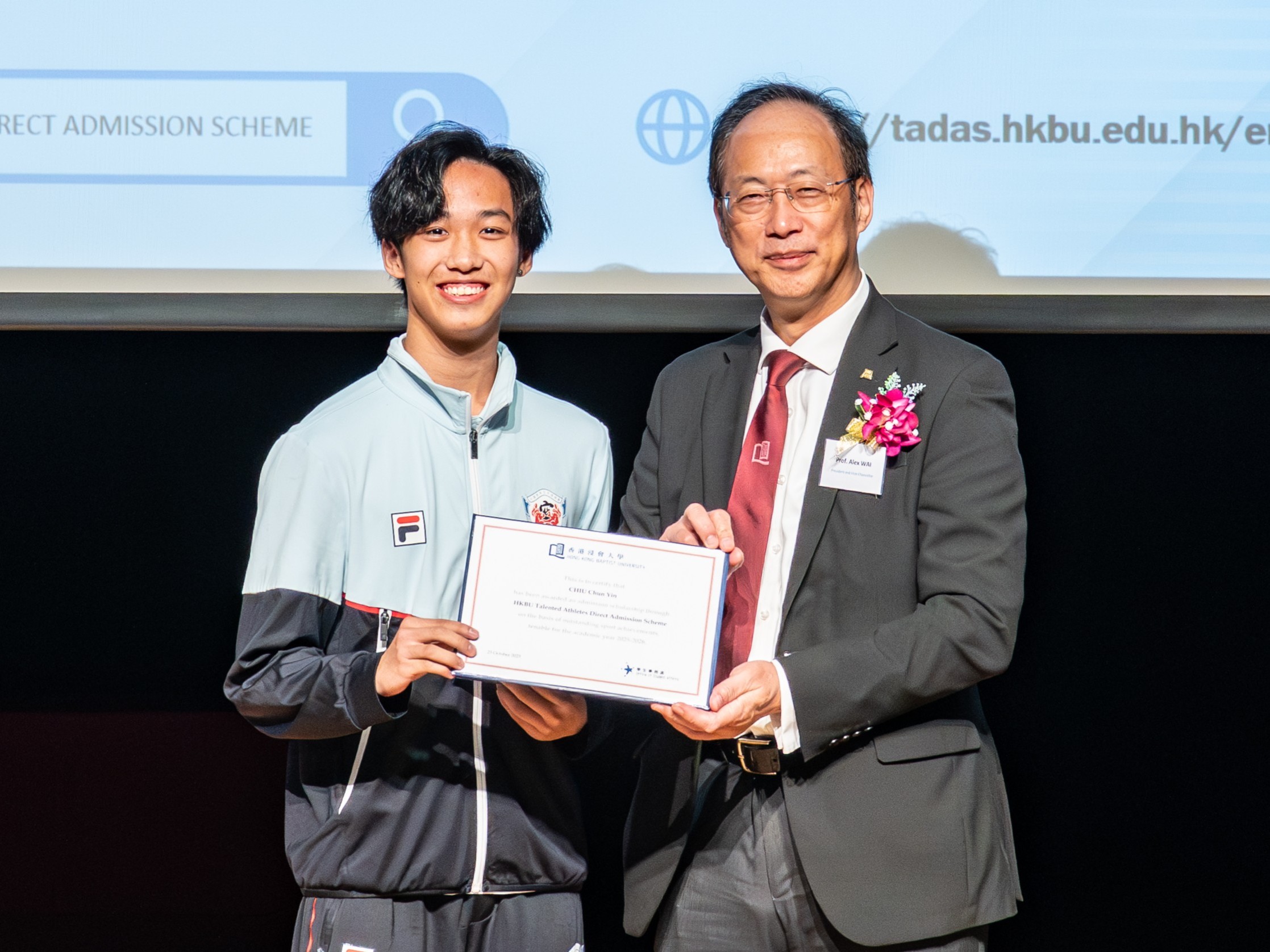 Prof. Wai and CHIU Chun Yin