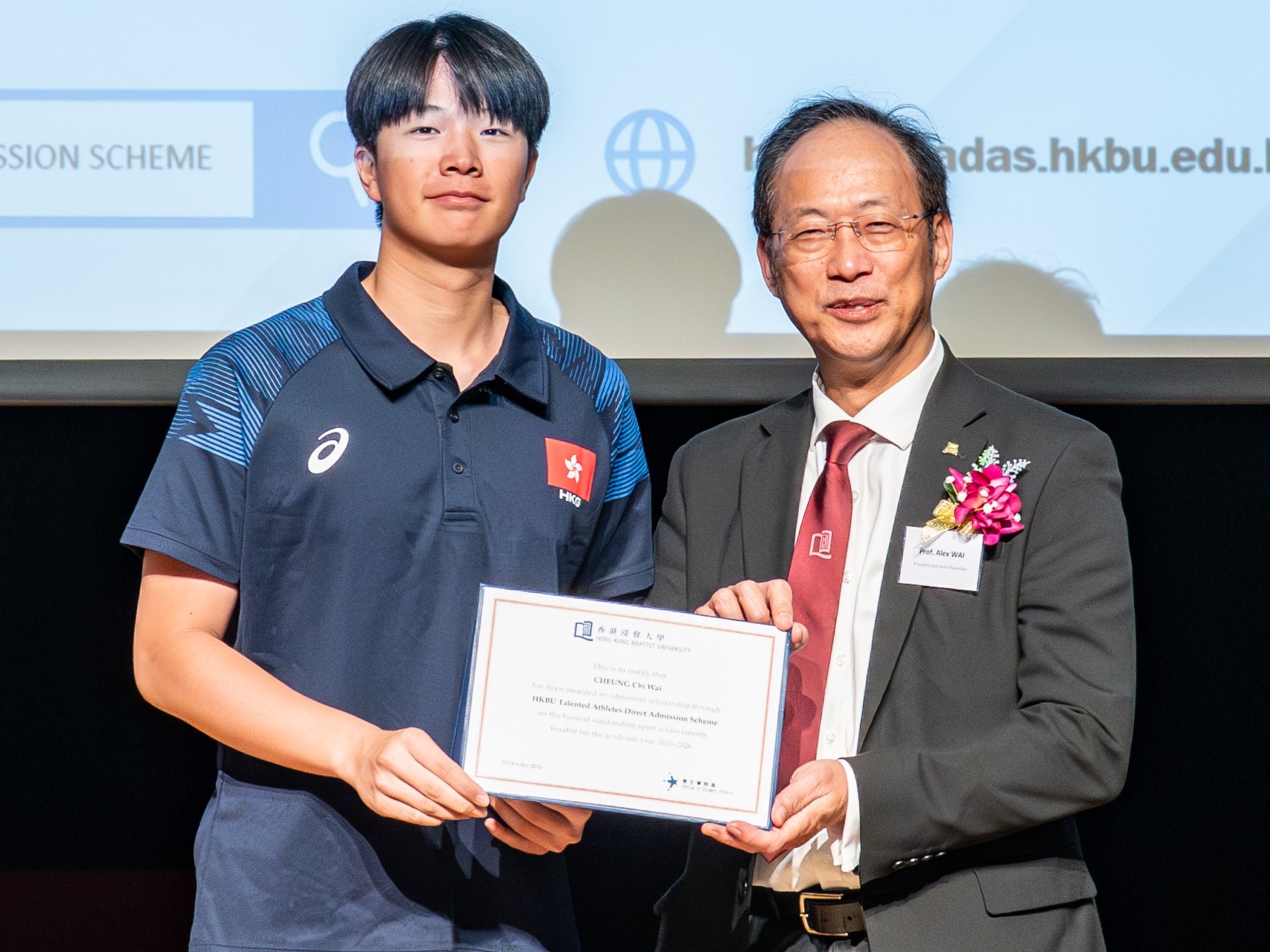 Prof. Wai and CHEUNG Chi Wai