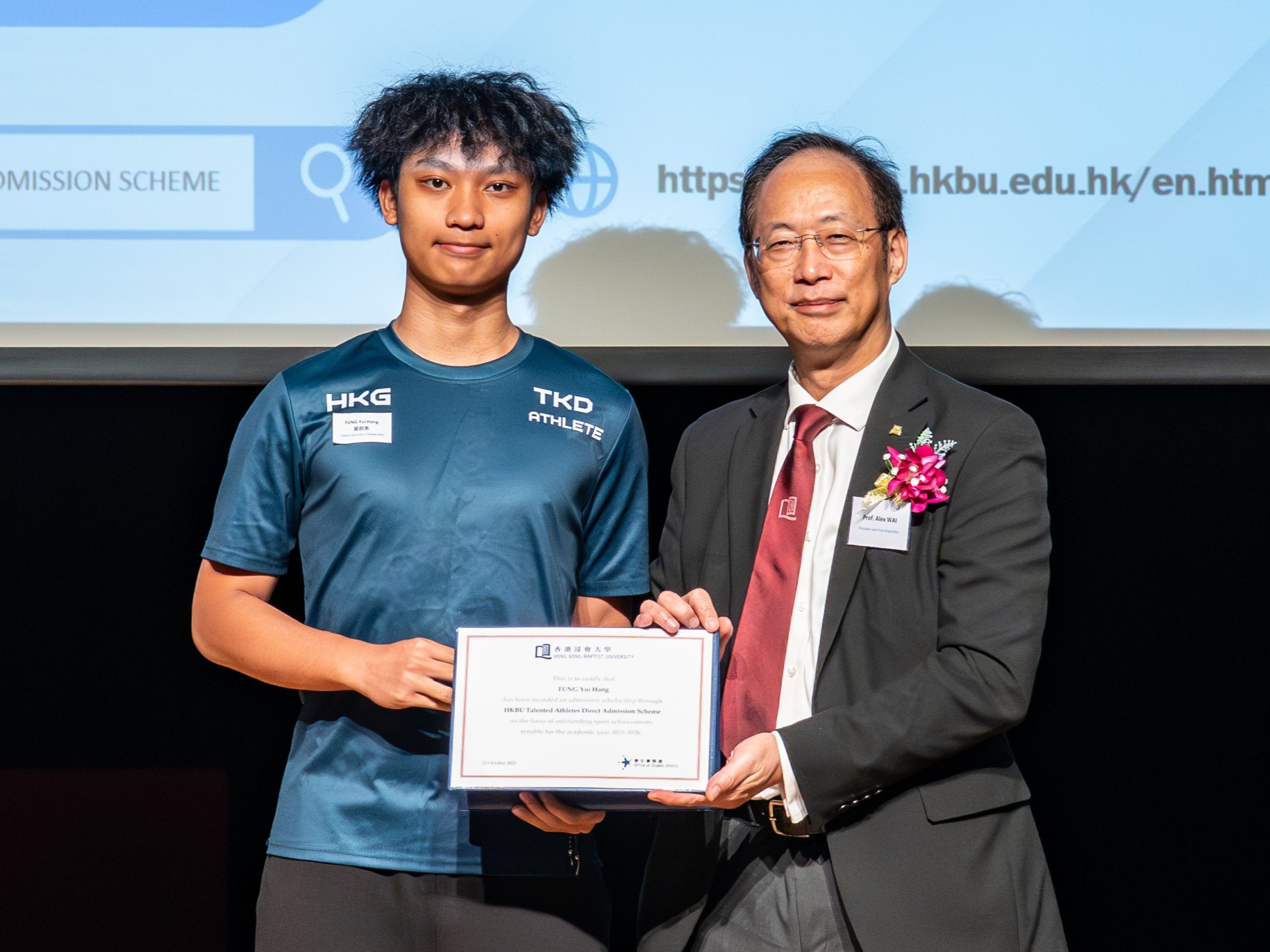 Prof. Wai and TUNG Yui Hang